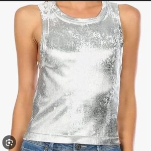 NWT Silver Women's No Comment Tank Top